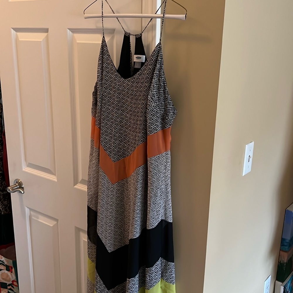 OLD NAVY Chevron maxi dress size XL
